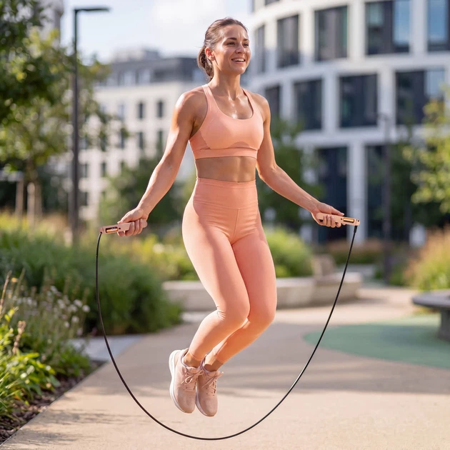 Skakanka bezprzewodowa z licznikiem Gymtek Smart Motion Bluetooth G-05178 Różowa (5905399051785) - Zdjęcie 10 Skakanka bezprzewodowa z licznikiem Gymtek Smart Motion Bluetooth G-05178 Różowa (5905399051785) - obraz 10