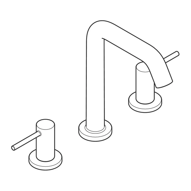 HANSGROHE Tecturis S Смеситель для раковины, черный мат (73330670) - изображение 4