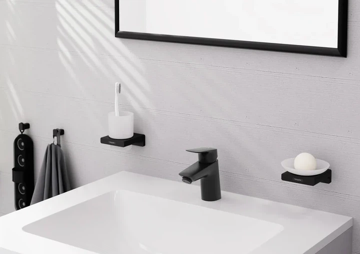 HANSGROHE Logis Змішувач для раковини, чорний матовий (71077670) - Фото 2 HANSGROHE Logis Змішувач для раковини, чорний матовий (71077670) - зображення 2