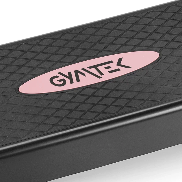 Степ платформа для аеробіки Gymtek Q-66404 2 рівні Рожево-чорна (5907766664048) - Фото 2 Степ платформа для аеробіки Gymtek Q-66404 2 рівні Рожево-чорна (5907766664048) - зображення 2