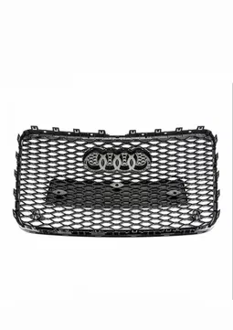 Решетка радиатора Audi Q7 SQ7 4L 2005-2015 стиль RS черный глянец - Фото 3 Решетка радиатора Audi Q7 SQ7 4L 2005-2015 стиль RS черный глянец - изображение 3