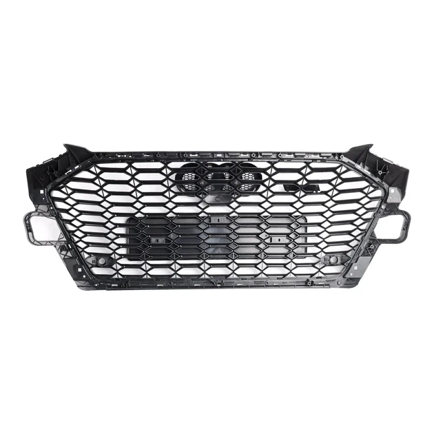 Решетка радиатора Audi A4 B9 2020-2024 стиль RS4 черный глянец - изображение 6