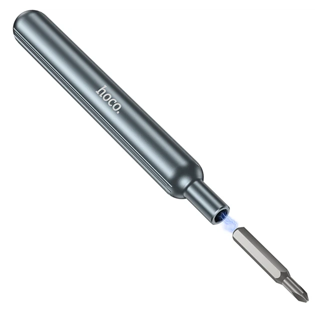 Набор отверток Hoco UT11 31 в 1 магнитная ручка 10,6х5,7 см PC алюминий Deep space gray - Фото 7 Набор отверток Hoco UT11 31 в 1 магнитная ручка 10,6х5,7 см PC алюминий Deep space gray - изображение 7