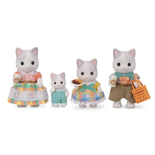 Ігровий набір Sylvanian Families Сім'я котів Лате (5738) Latte Cat Family 5738 - зображення 7