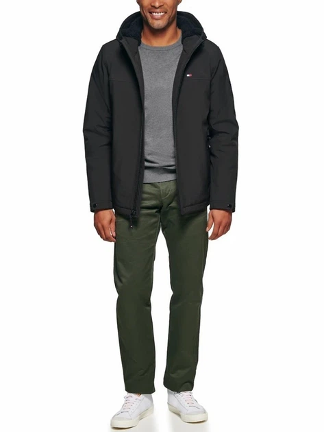 Куртка демисезонная с капюшоном мужская Tommy Hilfiger 67383037 M Черная (1159860812) - Фото 5 Куртка демисезонная с капюшоном мужская Tommy Hilfiger 67383037 M Черная (1159860812) - изображение 5