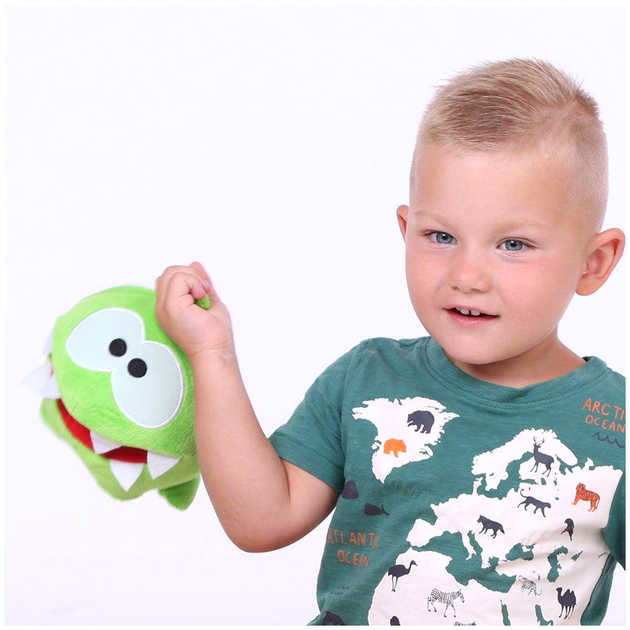 М'яка іграшка Ам Ням 17 см для дітей зелений велюр Weber Toys MC-4767 - зображення 3