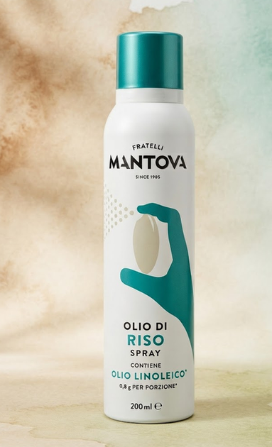 Рисова олія Mantova Rice Bran Oil Spray 200 мл холодного віджиму у форматі спрею для смаження запікання гриля та салатів - зображення 4