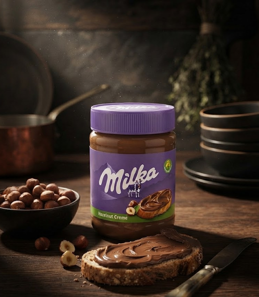 Шоколадно ореховая паста Milka Hazelnut Creme 600 г шоколадная паста с фундуком для тостов десертов и домашней выпечки - изображение 11