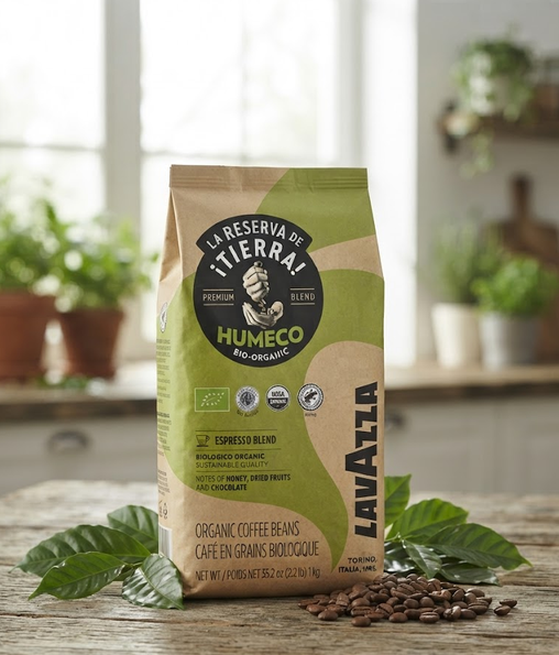 Кофе в зернах Lavazza Tierra Humeco 1 кг итальянский купаж арабики и робусты для эспрессо капучино и латте - изображение 5
