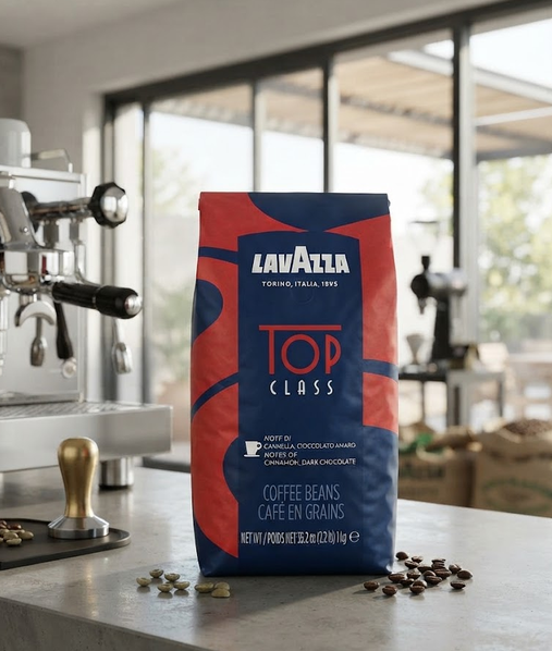 Кофе в зернах Lavazza Top Class 1 кг итальянский купаж арабики и робусты для эспрессо капучино и латте - изображение 5