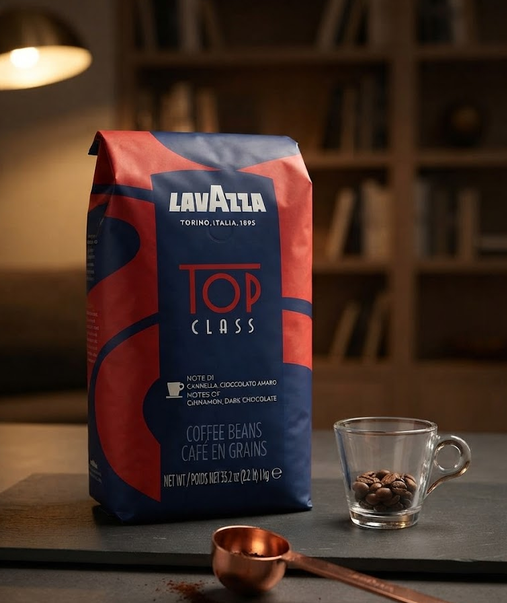 Кофе в зернах Lavazza Top Class 1 кг итальянский купаж арабики и робусты для эспрессо капучино и латте - изображение 6