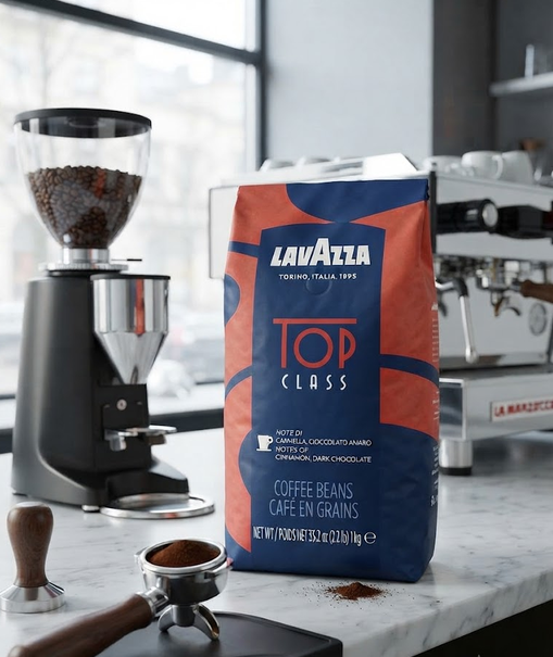 Кофе в зернах Lavazza Top Class 1 кг итальянский купаж арабики и робусты для эспрессо капучино и латте - изображение 8