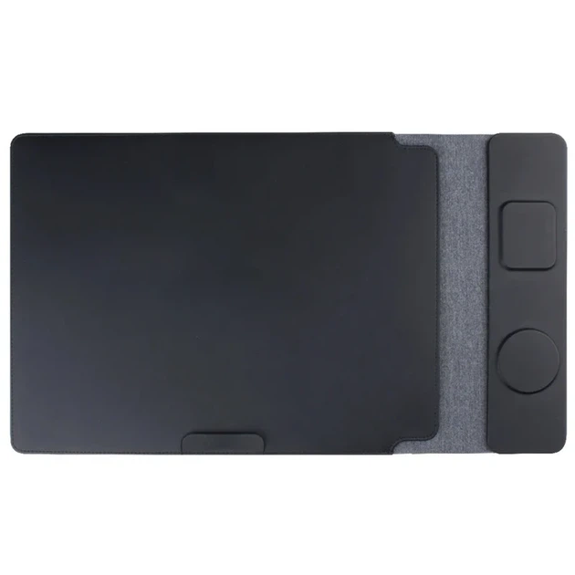 Подставка-чехол для ноутбука 4in1 STAND S100 15W искусственная кожа 477x256x12 мм черная - Фото 1 Подставка-чехол для ноутбука 4in1 STAND S100 15W искусственная кожа 477x256x12 мм черная - изображение 1