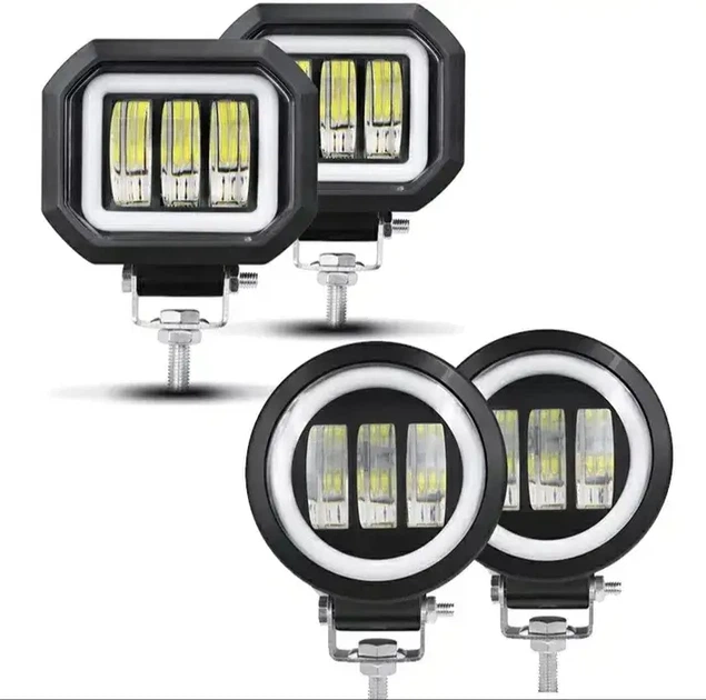 Круглая LED фара STG для дополнительного освещения автомобиля - изображение 3