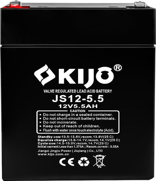 Аккумуляторная батарея KIJO JS12-5.5, 12V, 5.5Ah - Фото 3 Аккумуляторная батарея KIJO JS12-5.5, 12V, 5.5Ah - изображение 3