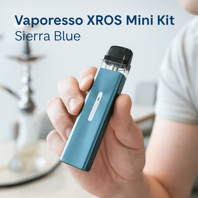 Підсистема Vaporesso XROS Mini KIt Sierra Blue 0.8 Ом електронка Вапорессо Хрос 1000 мАг Міні Кіт вейп 2 мл - зображення 9
