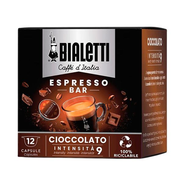 Кава в капсулах Bialetti Espresso Bar Cioccolato, 12 капсул Bialetti ( 14402 ) - Фото 1 Кава в капсулах Bialetti Espresso Bar Cioccolato, 12 капсул Bialetti ( 14402 ) - изображение 1