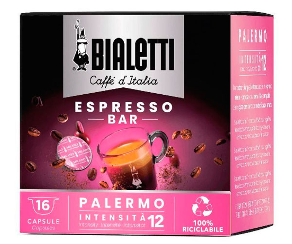 Кава в капсулах Bialetti Espresso Bar Palermo, 16 капсул Bialetti ( 16255 ) - Фото 1 Кава в капсулах Bialetti Espresso Bar Palermo, 16 капсул Bialetti ( 16255 ) - изображение 1