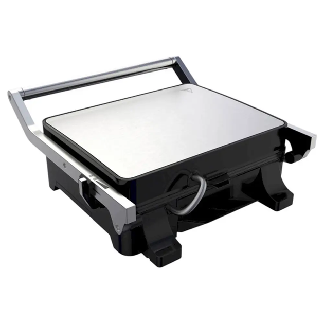 Электрический контактный гриль Luma Bella LB-58039 с регулятором температуры и поддоном для жира открытия на 180° 2200 Вт Черный - Фото 4 Электрический контактный гриль Luma Bella LB-58039 с регулятором температуры и поддоном для жира открытия на 180° 2200 Вт Черный - изображение 4