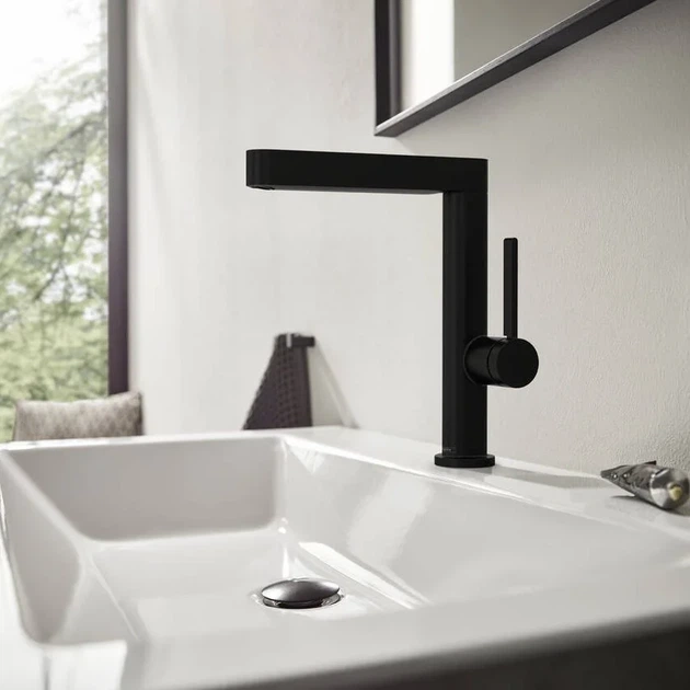 Hansgrohe Finoris 230 Змішувач для умивальника, чорний матовий (76060670) - зображення 4