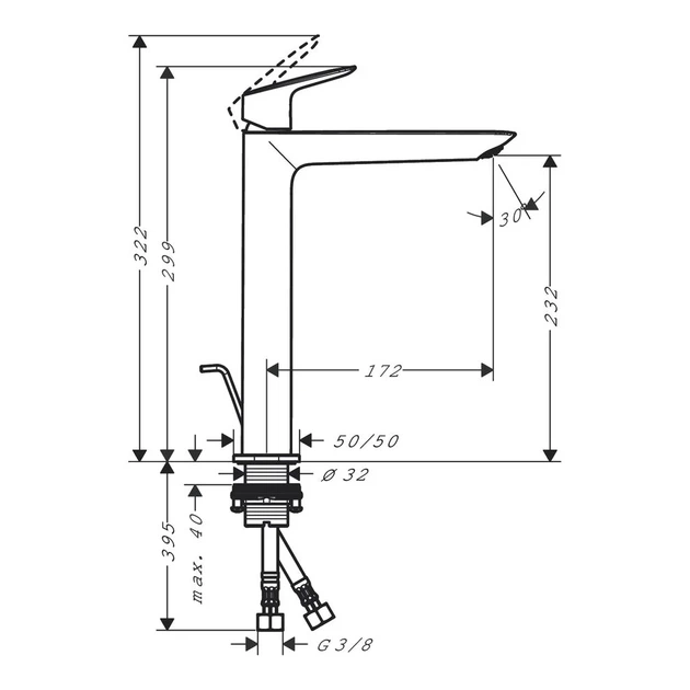 Hansgrohe Logis 240 Смеситель для умывальника, хром (71257000) - изображение 7