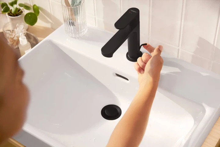 Hansgrohe Rebris S Смеситель для раковины, черный матовый (72588670) - изображение 2