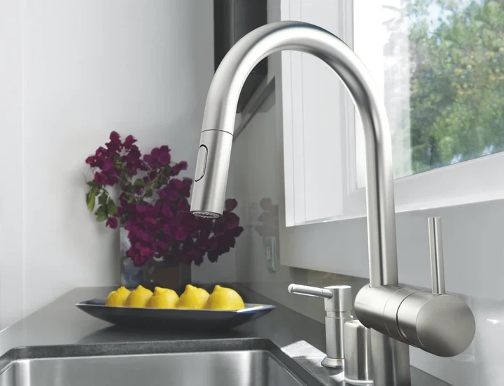 Grohe Minta Смеситель для кухни, SuperSteel (32321DC2) - изображение 5