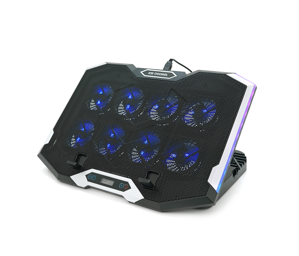 Подставка для ноутбука IceCoorel K10 17" LED display RGB подсветка - изображение 5