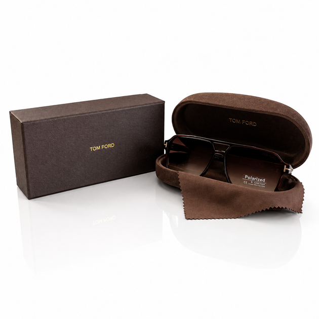Сонцезахисні окуляри POLARIZED TF-P00542-C2 Brown_box Коричневі Градієнт - зображення 7