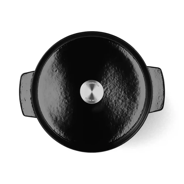 Каструля чавунна з кришкою KitchenAid 22 см 3,3 л чорна (CC006058-001) - Фото 4 Каструля чавунна з кришкою KitchenAid 22 см 3,3 л чорна (CC006058-001) - зображення 4