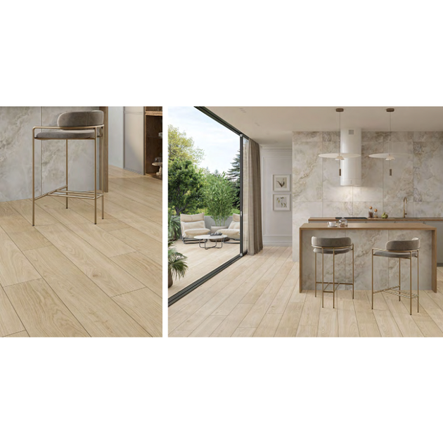 Керамогранітна плитка Cersanit Charmwood Beige Mat Rect 20x120 - изображение 4