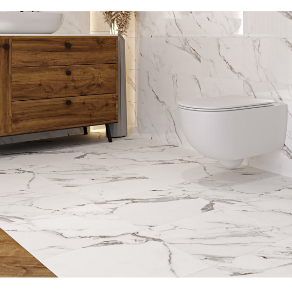 Керамогранітна плитка Cersanit Arctic Stone White Matt 42x42 - изображение 3