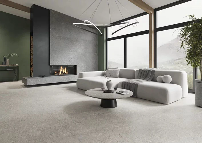 Керамогранітна плитка Misty Rock Graphite SZKL RECT MAT 598x1198 Paradyz - изображение 2