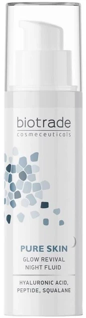 Флюїд нічний Biotrade Pure Skin Glow — з гіалуроновою кислотою та пептидами, 50 мл - Фото 1 Флюїд нічний Biotrade Pure Skin Glow — з гіалуроновою кислотою та пептидами, 50 мл - изображение 1