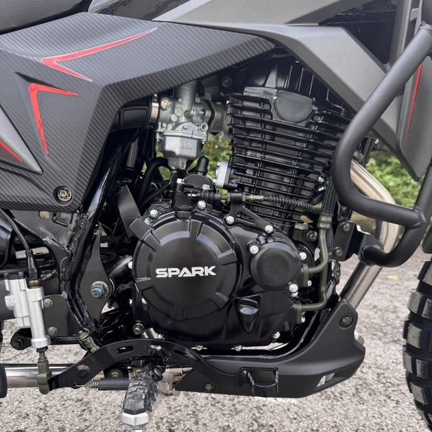Мотоцикл Spark SP250T-7 (Заводська Упаковка) (Чорний з червоним) - зображення 10
