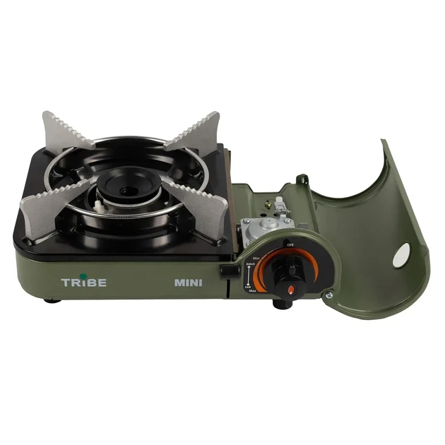 Газова туристична плита Tribe Mini T-HD-0010 портативна одноконфорочна з п’єзопідпалом, кейс - Фото 6 Газова туристична плита Tribe Mini T-HD-0010 портативна одноконфорочна з п’єзопідпалом, кейс - зображення 6