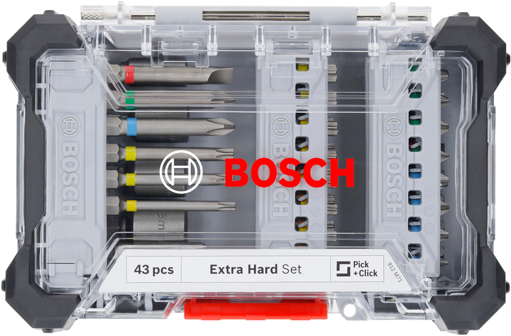 Набір біт і торцевих ключів Bosch Extra Hard Set 43 предмети (6949509247124) - Фото 1 Набір біт і торцевих ключів Bosch Extra Hard Set 43 предмети (6949509247124) - зображення 1