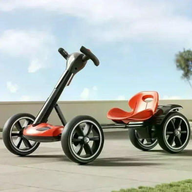 Детский электромобиль Go-Kart складной, электрокар на аккумуляторе 6V для детей 3-6 лет, красный - изображение 8