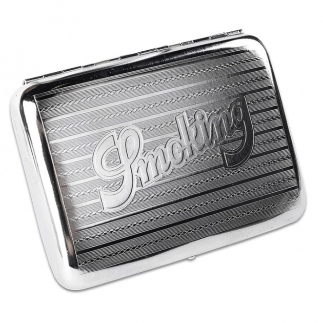 Портсигар для самокруток Smoking Metal Cigarette Case - Фото 4 Портсигар для самокруток Smoking Metal Cigarette Case - изображение 4