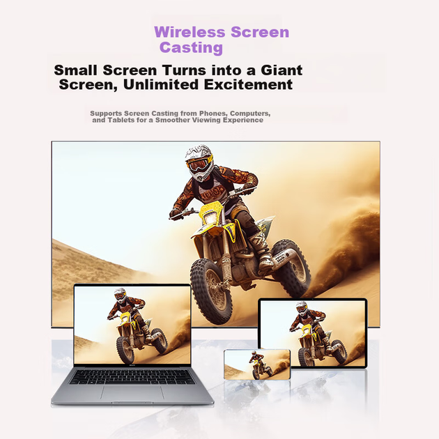 KONKA C1 Youth Edition Домашний проектор HD для спальни. Совместимость с зеркальным отображением экрана мобильного телефона и ПК. Голосовое управление с использованием ИИ. Без рекламы при запуске. - изображение 8