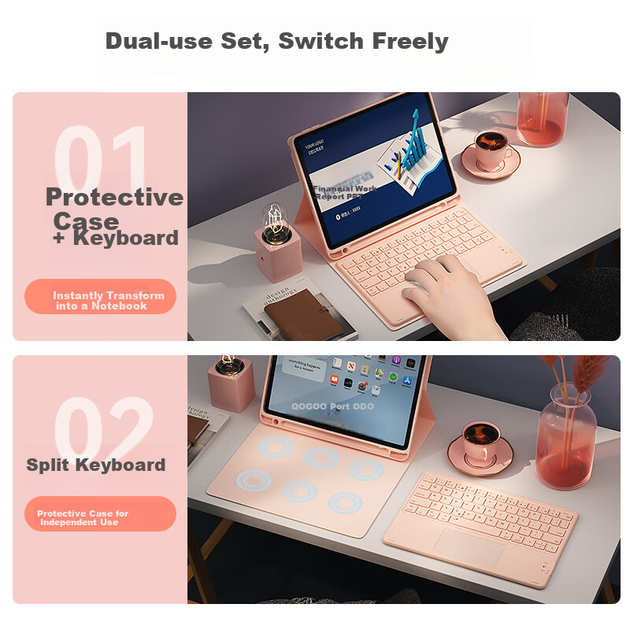 Чехол BOW HC018 для iPad 10 поколения 10.9 дюйма магнитный съемный с держателем стилуса, лавандовый - Фото 6 Чехол BOW HC018 для iPad 10 поколения 10.9 дюйма магнитный съемный с держателем стилуса, лавандовый - изображение 6