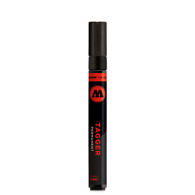 Маркер спиртовой Molotow Tagger Permanent (Черный) 1-4 мм - изображение 2
