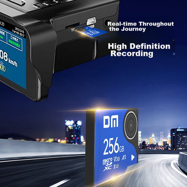 Карта памяти DM Daimai 256GB TF (MicroSD), Blue Card V30, предназначена для видеорегистраторов и камер видеонаблюдения, совместима с Xiaomi 360 Lingdu Didingpai - изображение 8