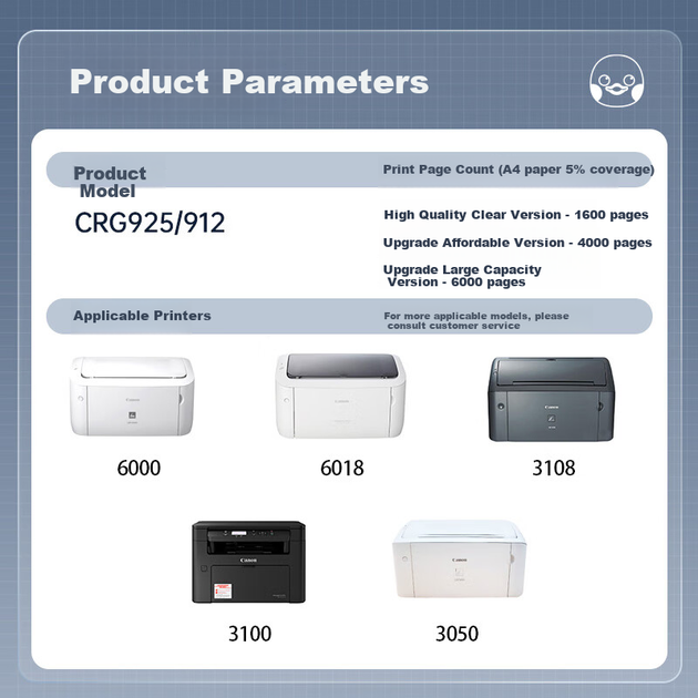 Многоразовый тонер-картридж Gezhige CRG-925, совместимый с принтерами Canon LBP6018 6000 3018 3108 MF3050 CE285A P1102W M1132, HP CE285A, упаковка 4000 страниц. - Фото 7 Многоразовый тонер-картридж Gezhige CRG-925, совместимый с принтерами Canon LBP6018 6000 3018 3108 MF3050 CE285A P1102W M1132, HP CE285A, упаковка 4000 страниц. - изображение 7