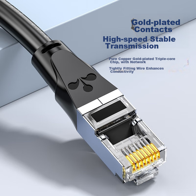 Патч-корд SAMZHE GWD6200 Cat 6 экранированный 20 м Черный - изображение 9