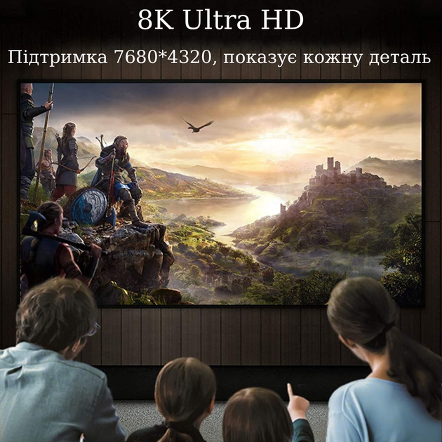 Кабель DisplayPort 8K 60Hz DP 1.4 1м Stone ST-DP8K01-1M - изображение 5