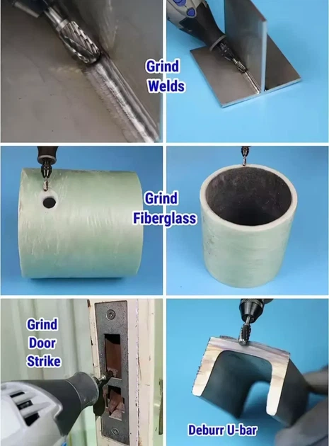 Шарошки фрезы для дерева металла из вольфрамовой стали для гравера Dremel - изображение 3