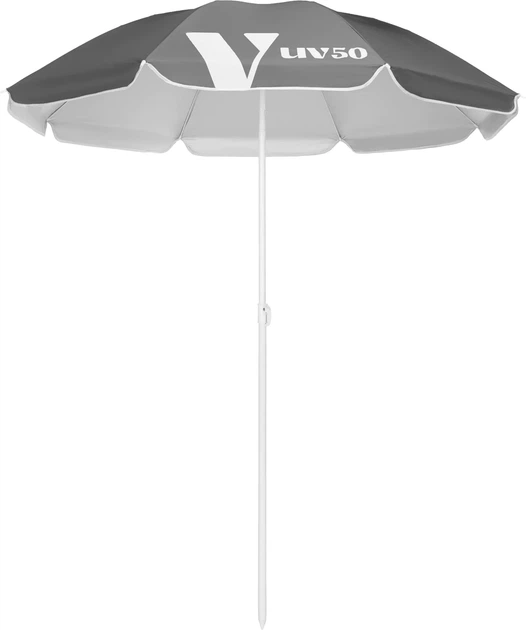 Parasol plażowy Luverno Ombra Szary (L-42868) - Zdjęcie 1 Parasol plażowy Luverno Ombra Szary (L-42868) - obraz 1
