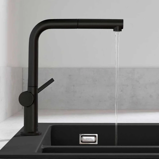 Hansgrohe Talis 270 Смеситель для кухни, черный матовый (72840670) - Фото 4 Hansgrohe Talis 270 Смеситель для кухни, черный матовый (72840670) - изображение 4