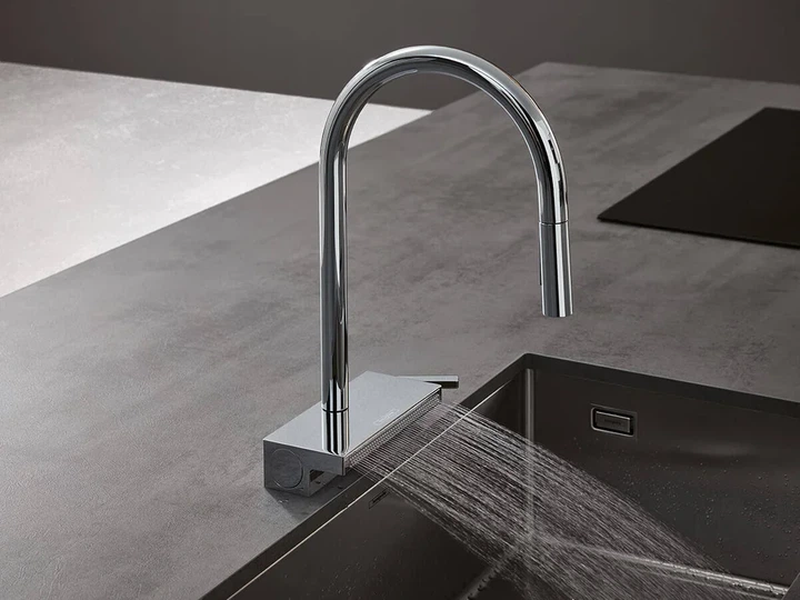 Hansgrohe Aquno Select 170 3jet Смеситель кухонный, хром (73837000) - Фото 3 Hansgrohe Aquno Select 170 3jet Смеситель кухонный, хром (73837000) - изображение 3